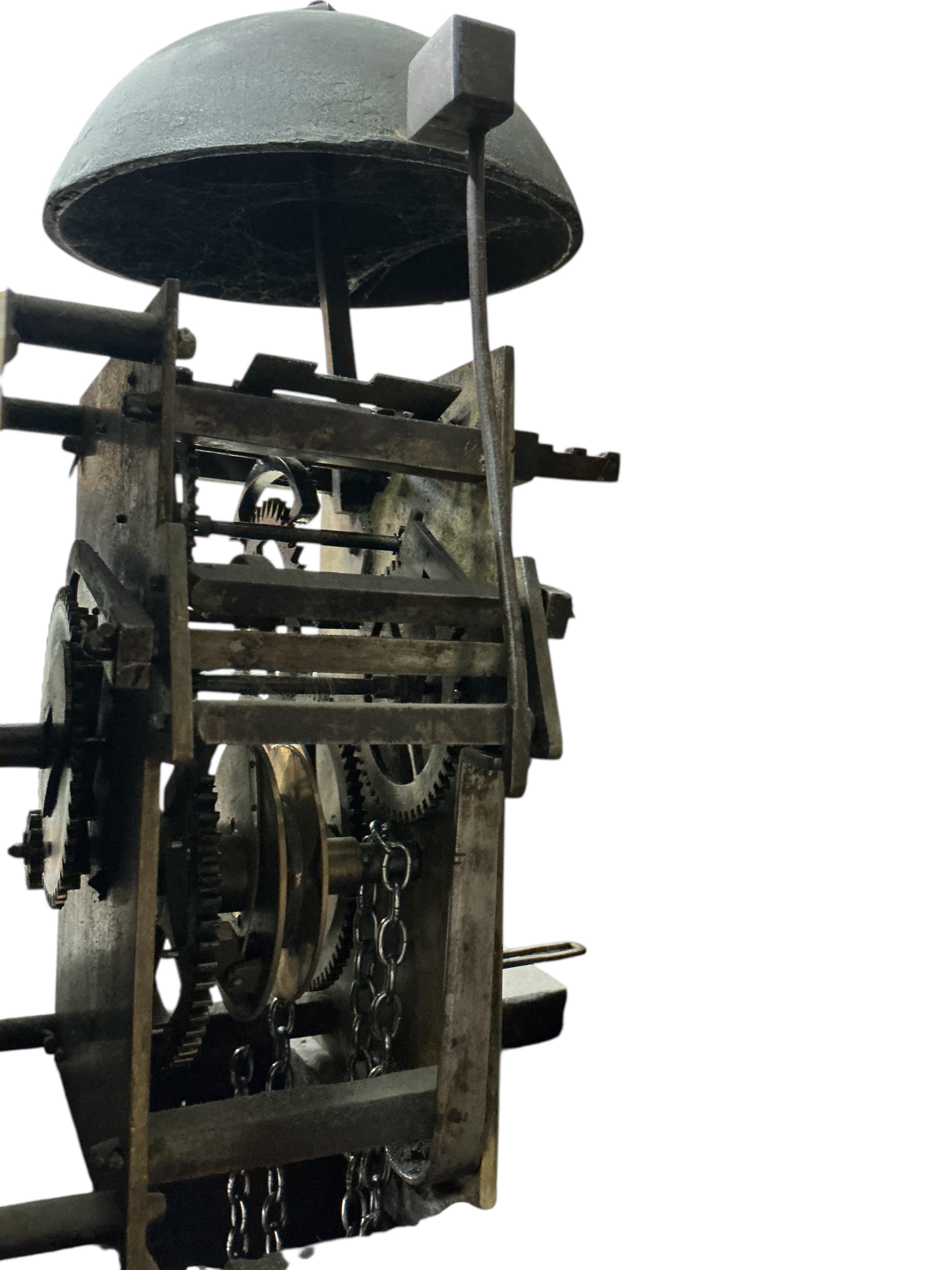 A late 17th / early 18th century thirty hour longcase clock, marked William Russell, Wootton, height 188cm